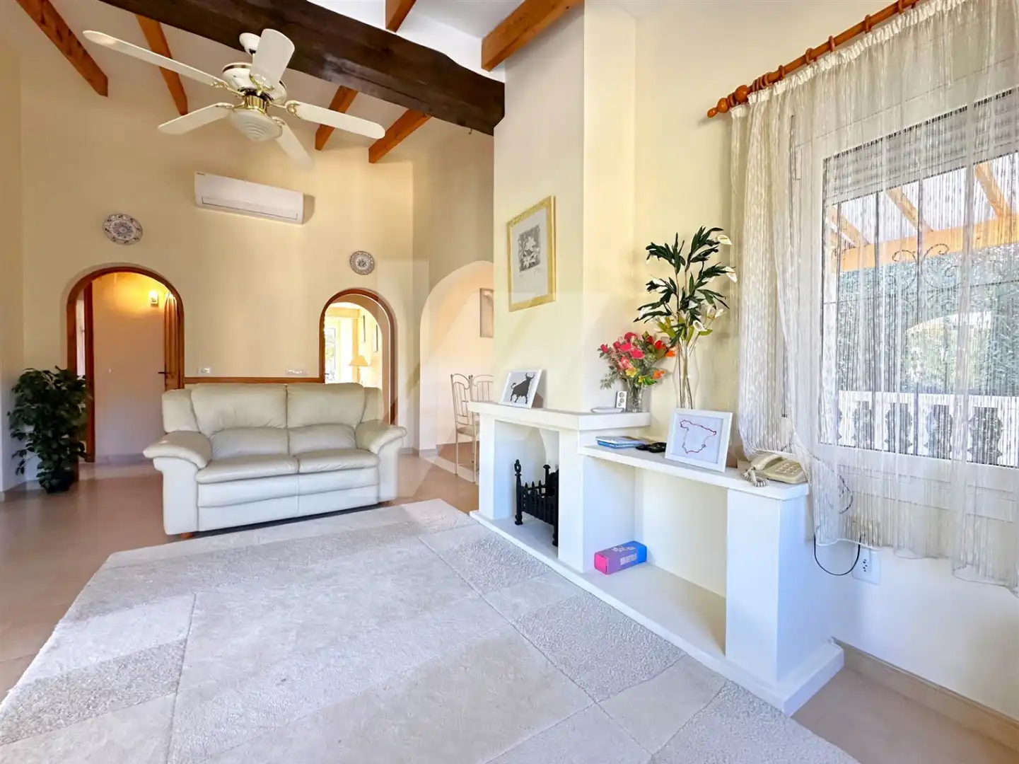 Sala de estar de Casa o chalet en venta en Benissa con Aire acondicionado, Calefacción y Jardín privado
