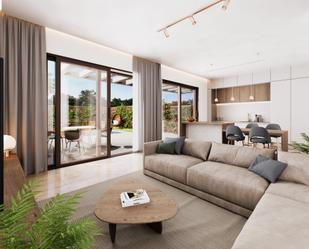 Sala d'estar de Casa adosada en venda en Aljaraque amb Aire condicionat, Jardí privat i Terrassa