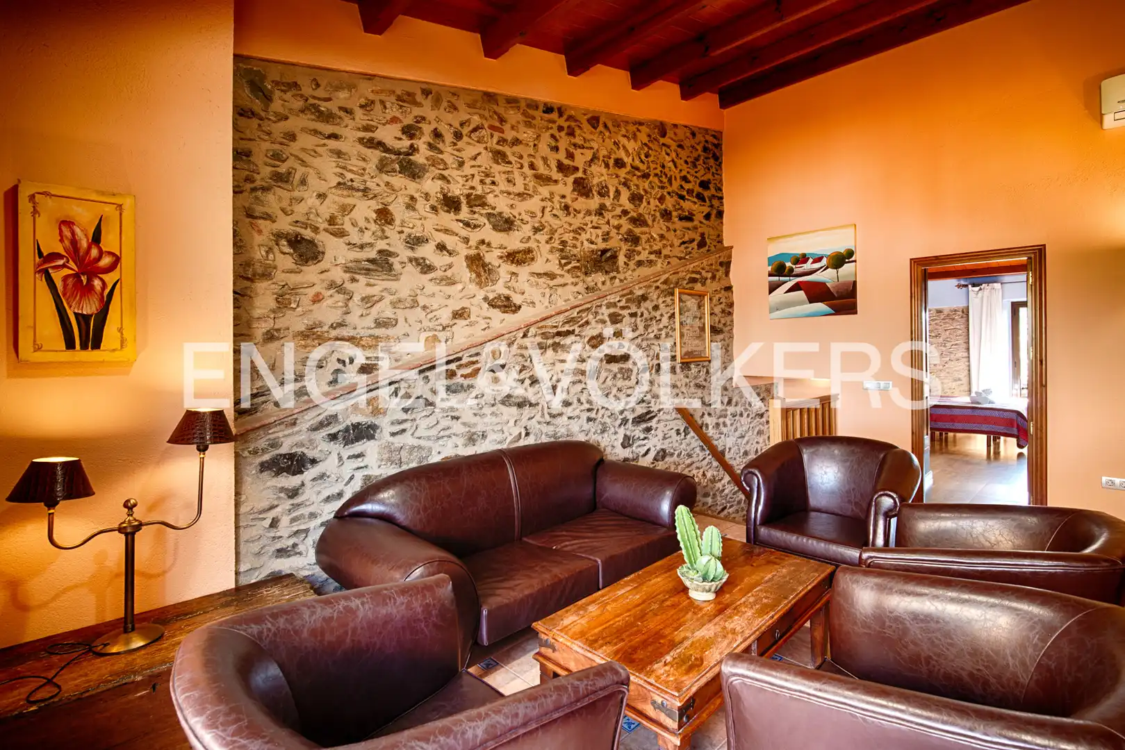 Sala de estar de Casa o chalet en venta en Espolla con Aire acondicionado, Jardín privado y Terraza