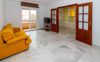 Living room of Flat for sale in Badajoz Capital  with Air Conditioner, Parquet flooring and Terrace