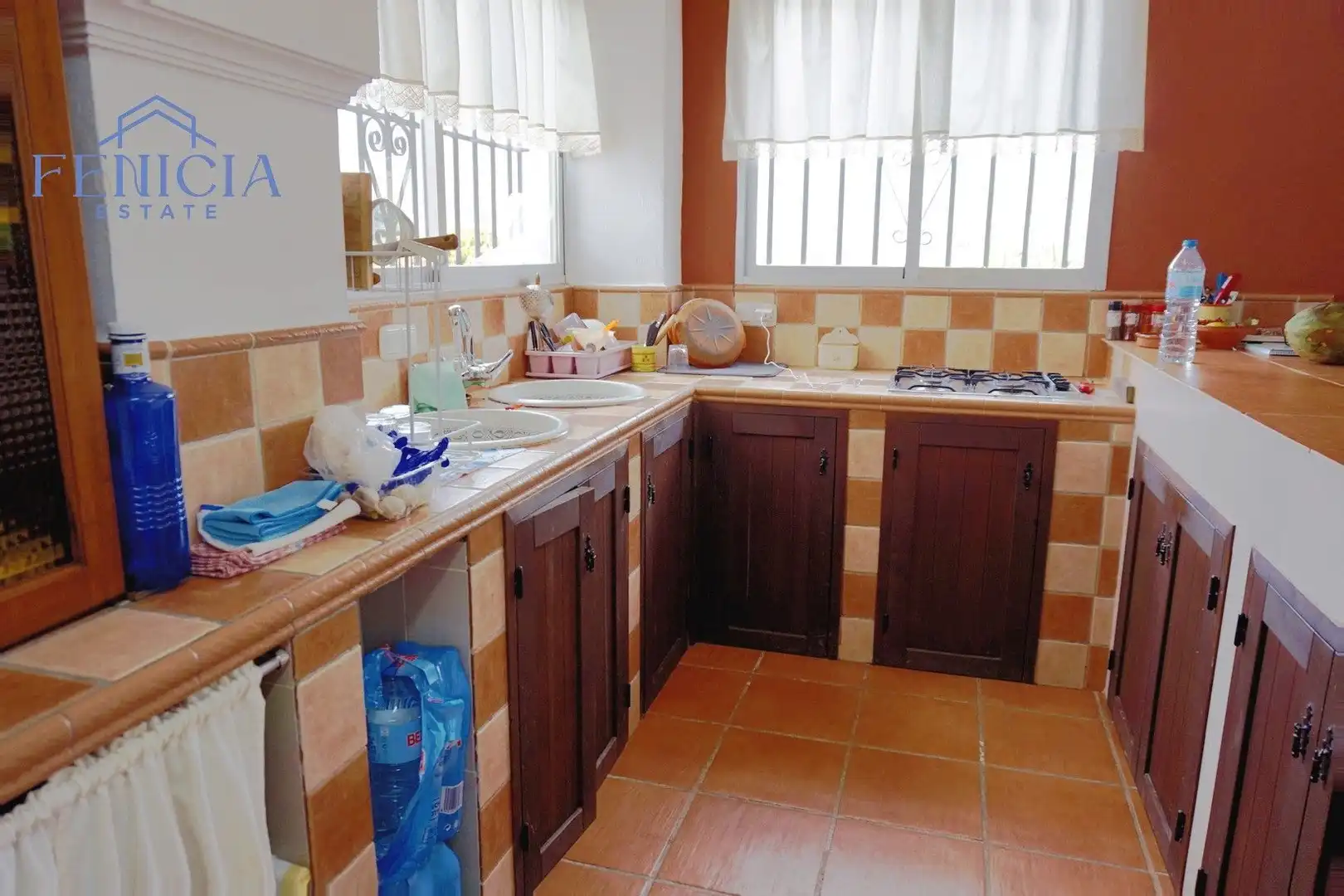 Cocina de Finca rústica en venta en Almuñécar con Aire acondicionado, Jardín privado y Terraza