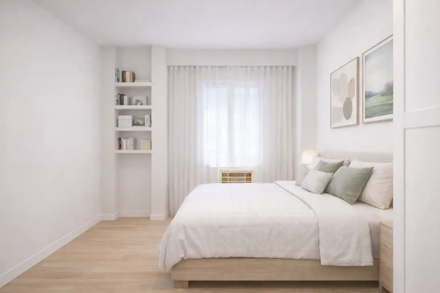Bedroom of Flat for sale in Madrid  with Air Conditioner, Heating and Terrace