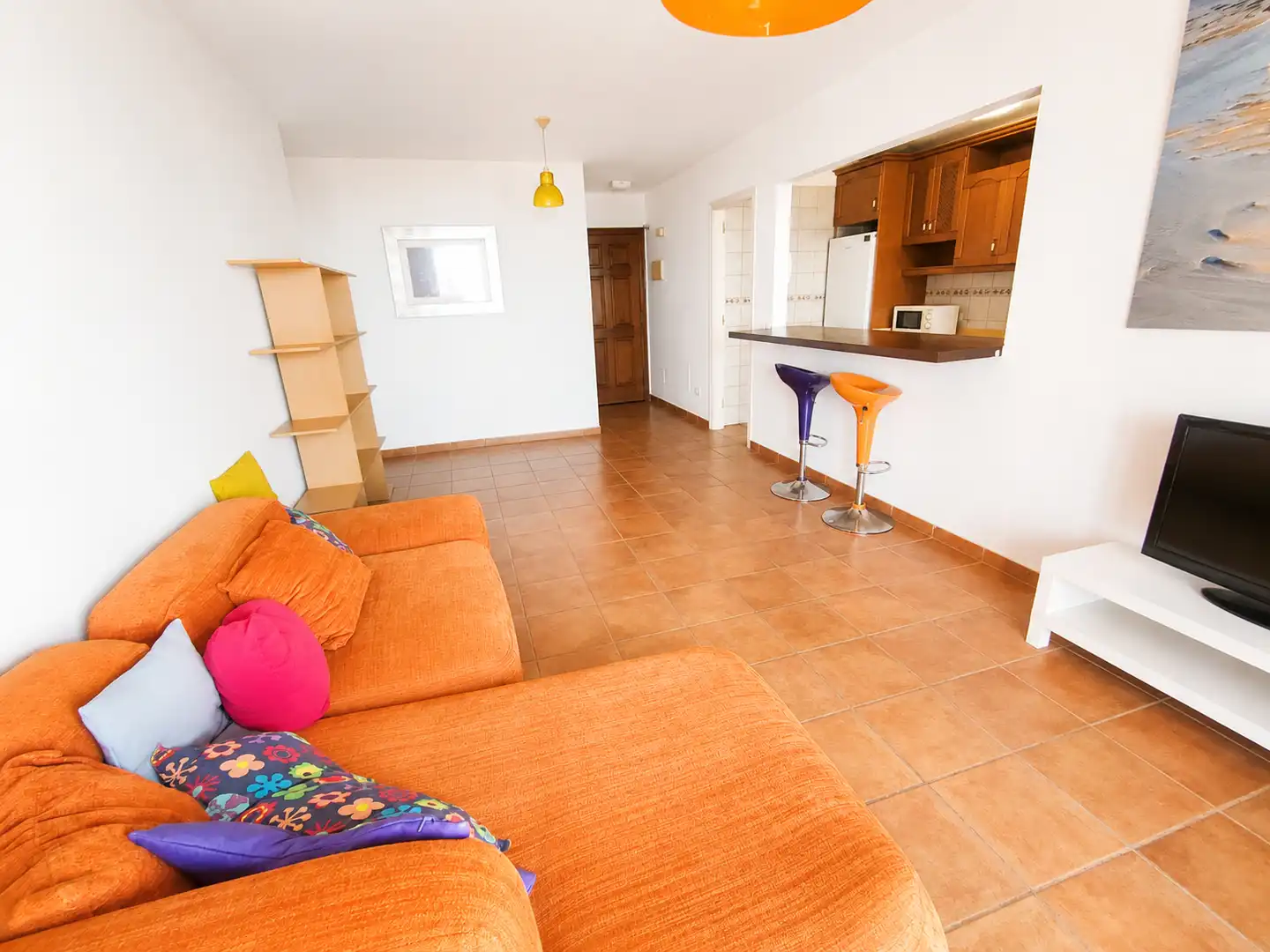 Sala de estar de Ático en venta en Santa Úrsula con Terraza, Piscina y Balcón