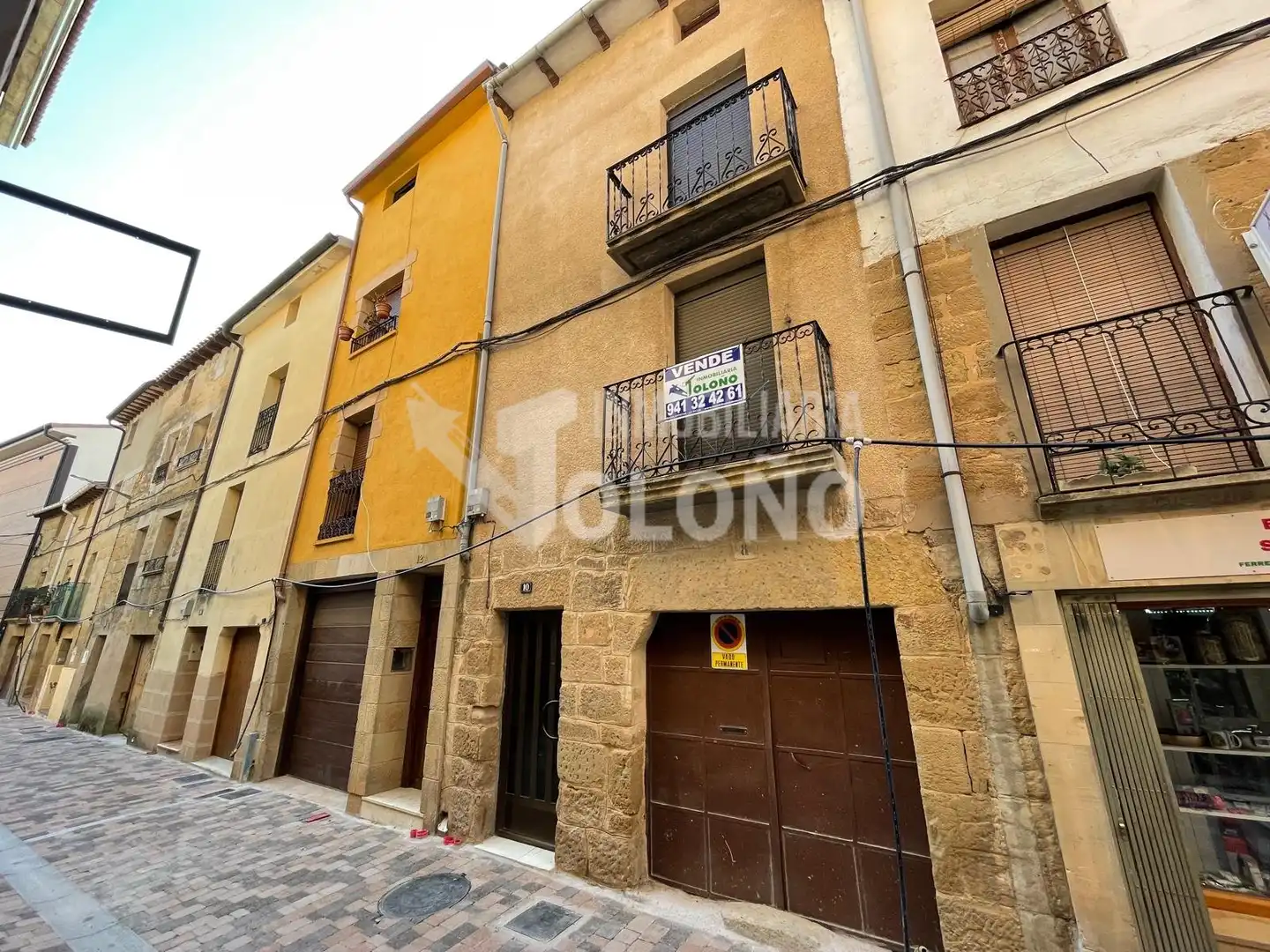 Vista exterior de Casa o xalet en venda en San Asensio amb Jardí privat, Terrassa i Traster
