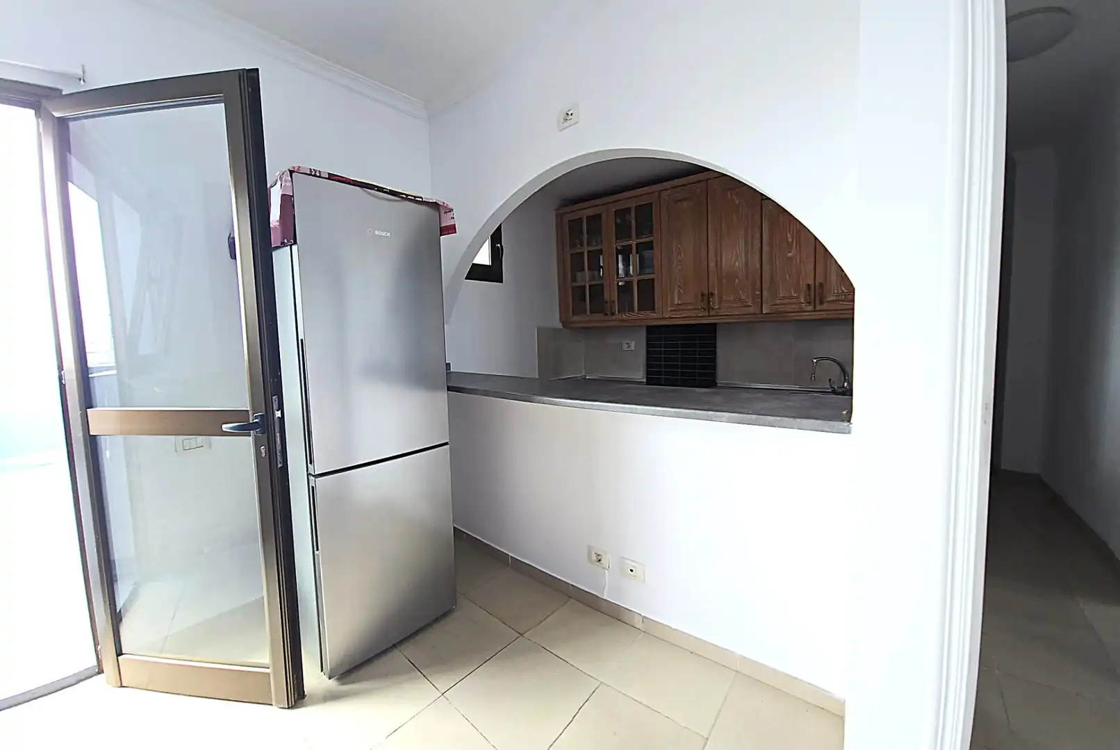 Cuina de Àtic de lloguer en Las Palmas de Gran Canaria amb Terrassa, Moblat i Forn