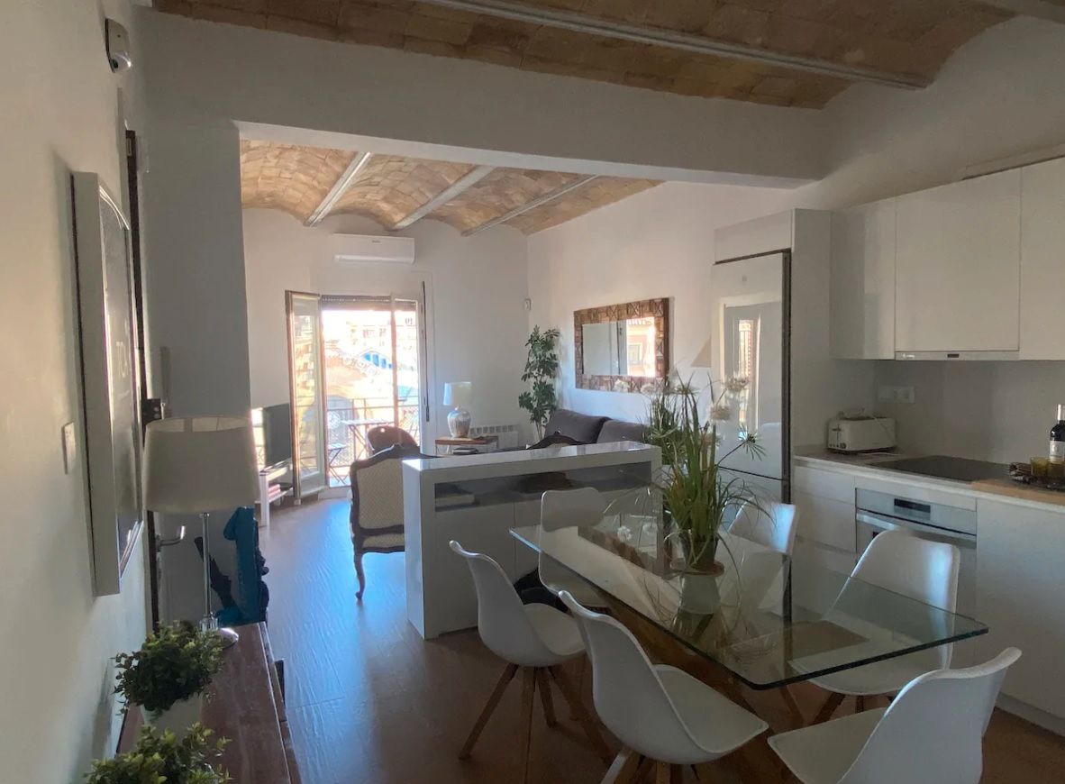 Dining room of Apartment to rent in  Tarragona Capital  with Air Conditioner, Heating and Parquet flooring