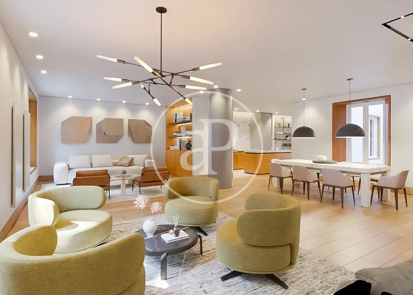 Sala d'estar de Pis en venda en Barrio de Salamanca