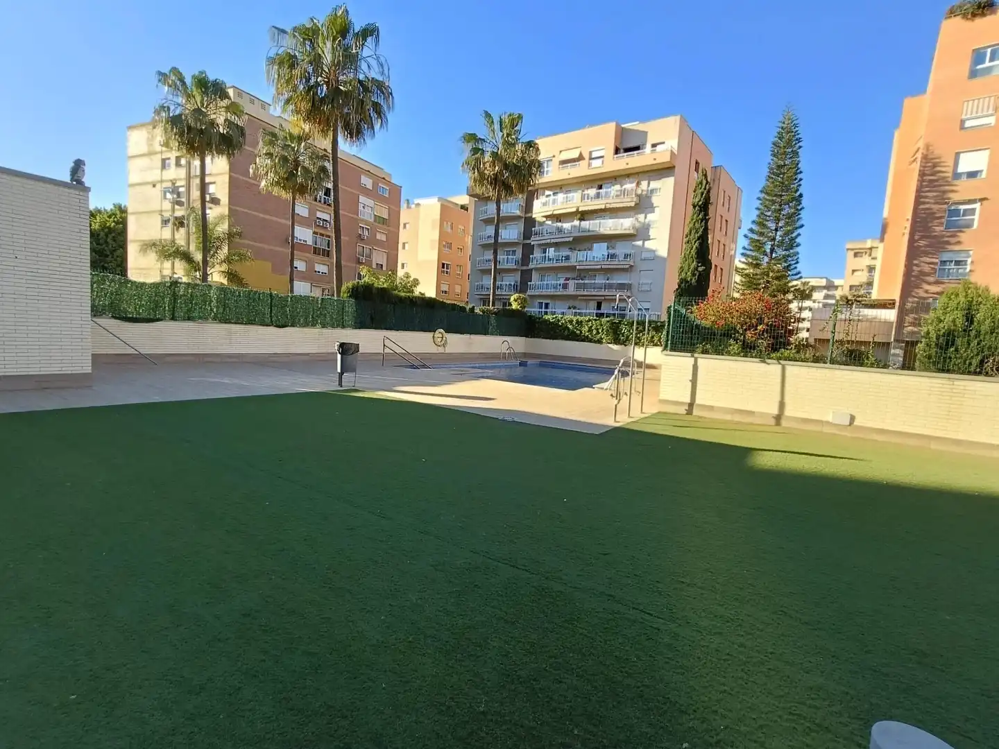 Swimming pool of Flat for sale in Málaga  with Air Conditioner, Private garden and Terrace