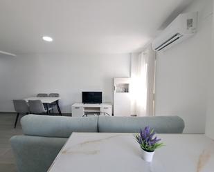 Sala d'estar de Pis de lloguer en Málaga Capital amb Aire condicionat i Moblat