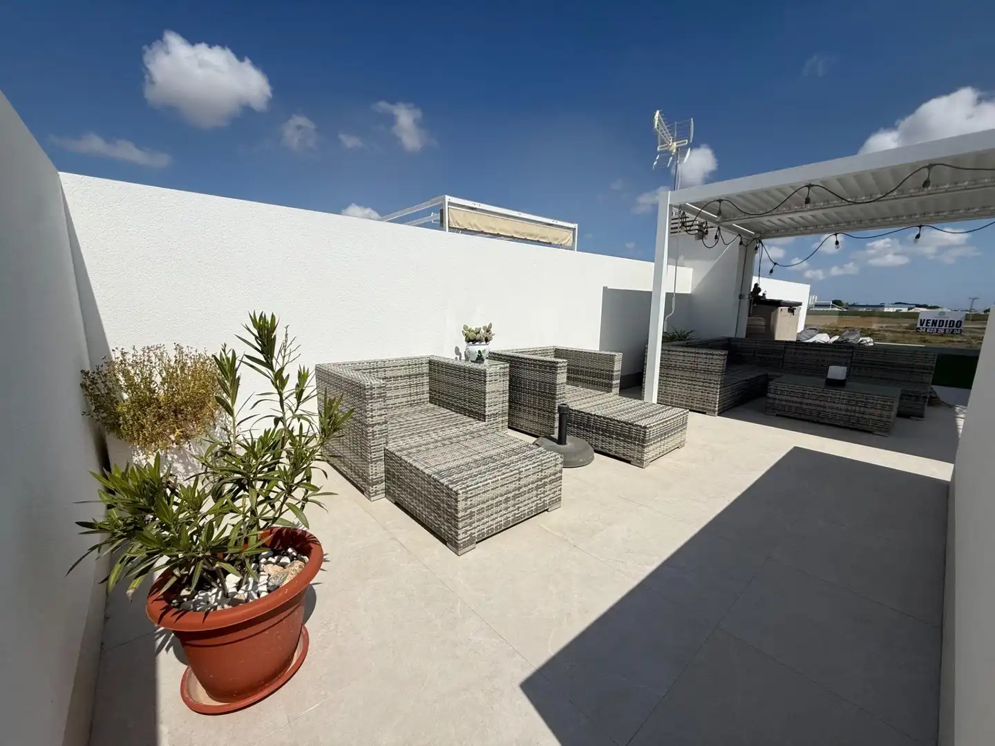 Terraza de Casa o chalet en venta en Torre-Pacheco con Calefacción, Jardín privado y Piscina