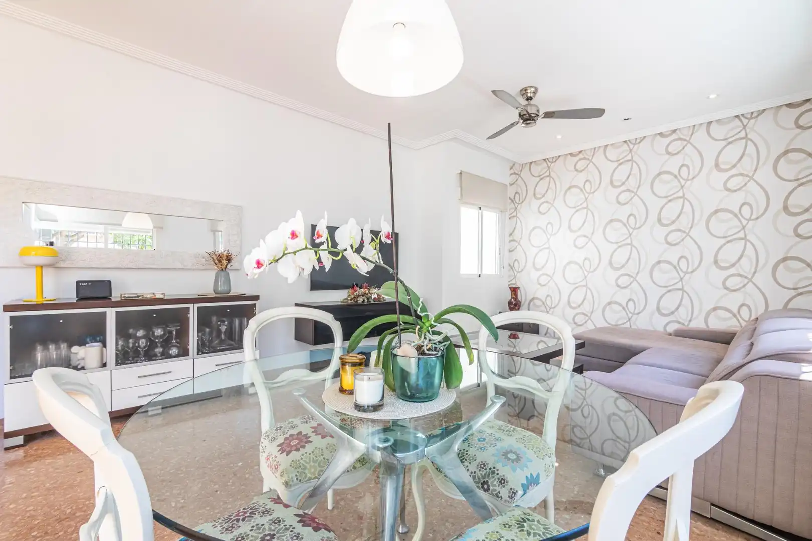 Dining room of Houses for sale in Elche / Elx  with Air Conditioner, Heating and Terrace