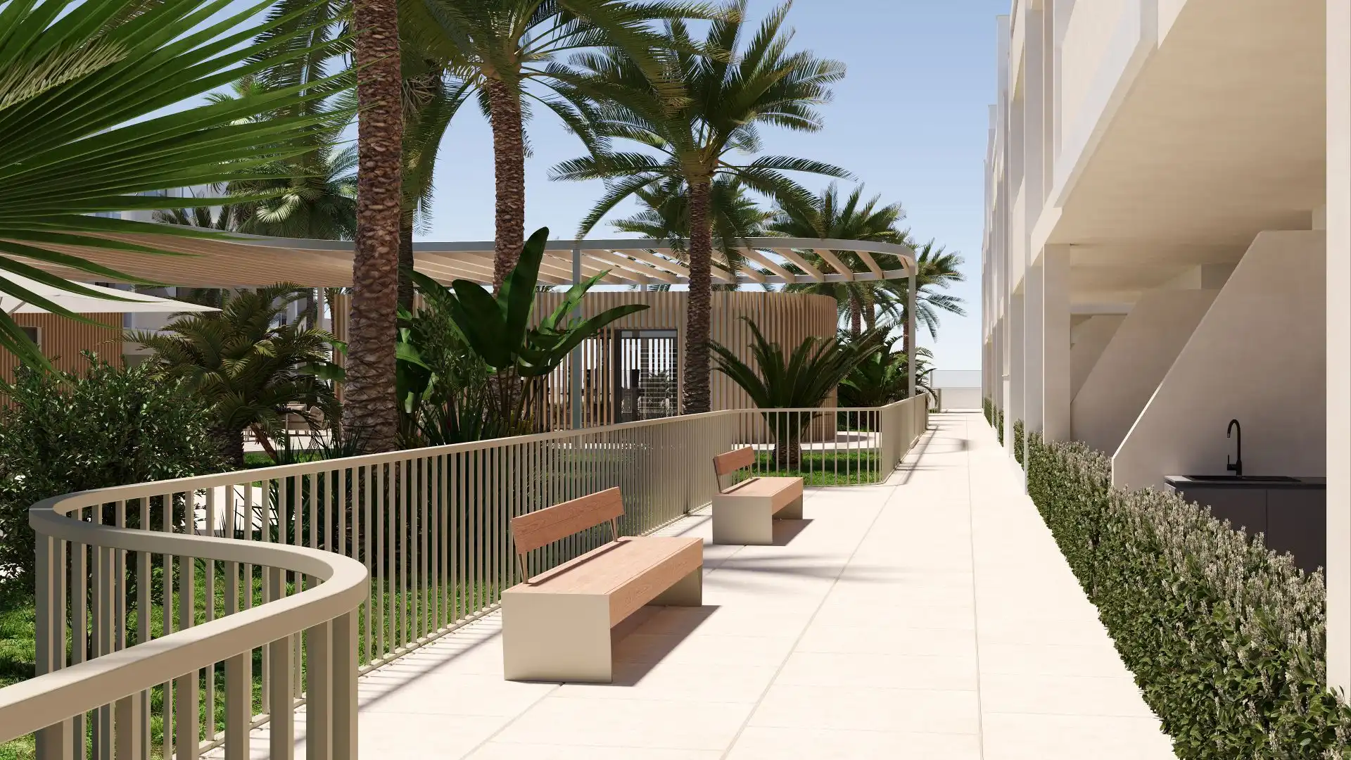 Terraza de Apartamento en venta en Torre-Pacheco con Aire acondicionado, Calefacción y Jardín privado