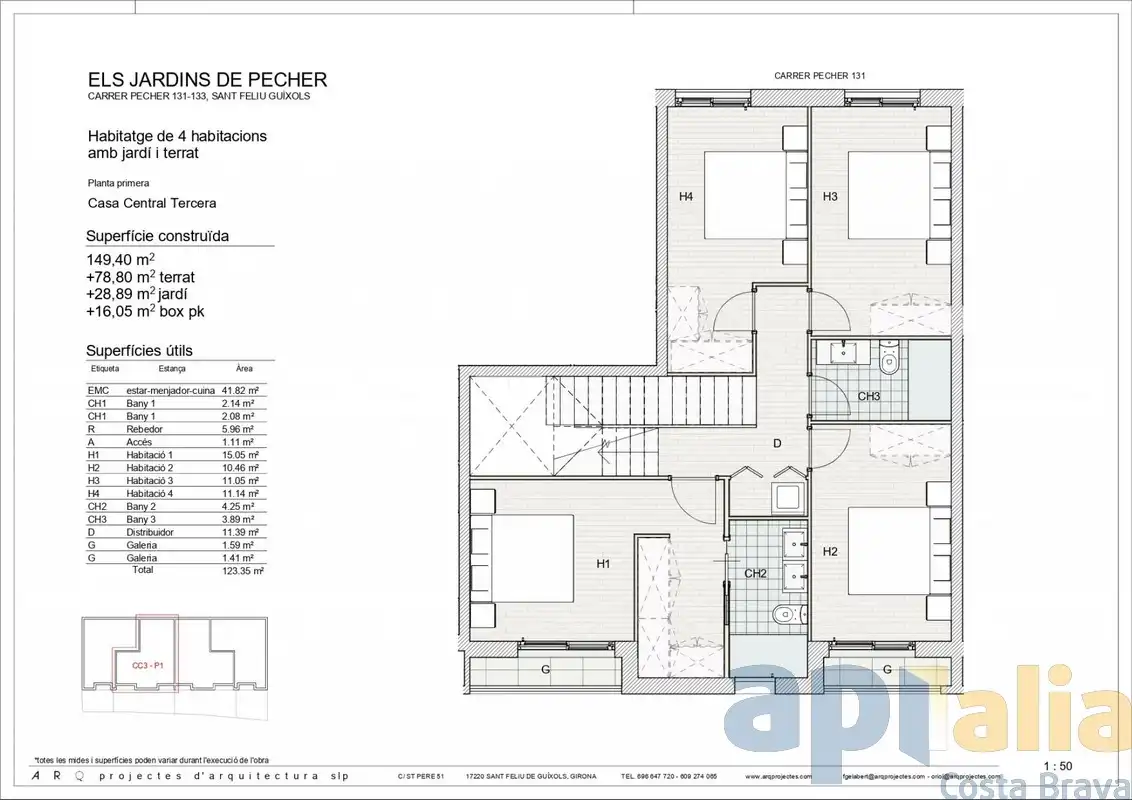 Casa adosada en venta en Sant Feliu de Guíxols con Aire acondicionado, Calefacción y Jardín privado