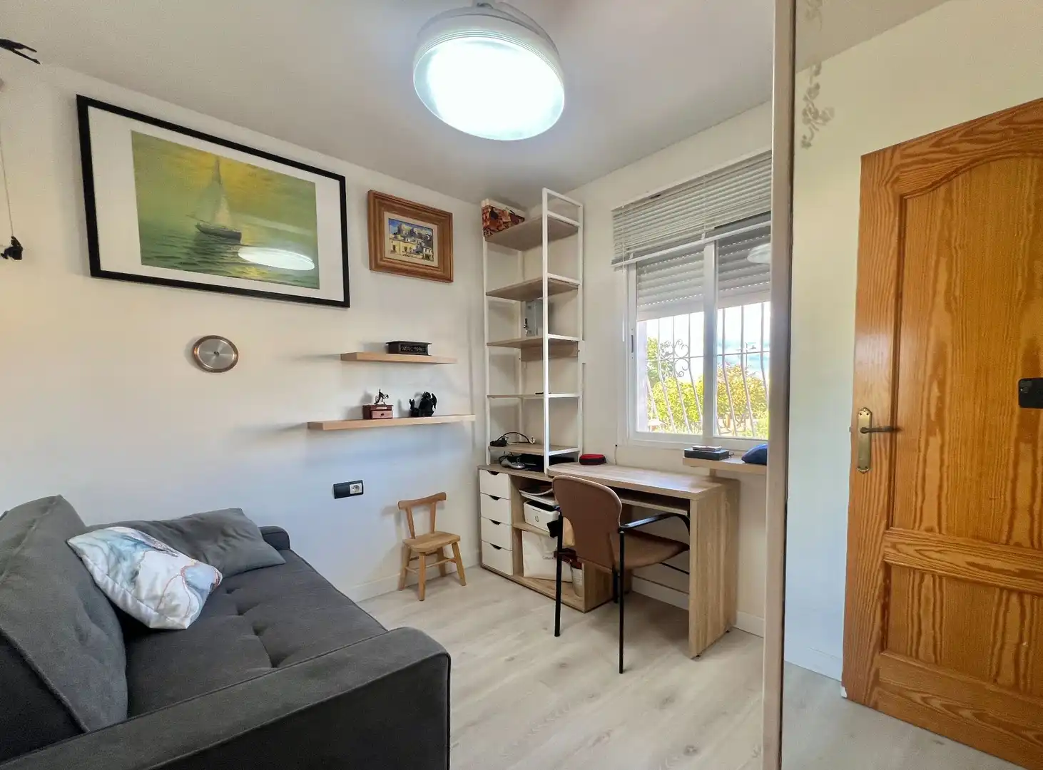 Schlafzimmer von Einfamilien-Reihenhaus zum Verkauf in San Vicente del Raspeig / Sant Vicent del Raspeig mit Klimaanlage, Heizung und Privatgarten
