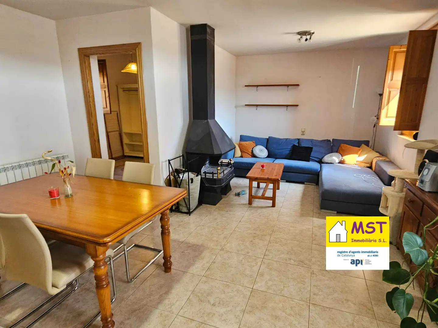 Sala de estar de Casa adosada en venta en Casserres con Aire acondicionado, Calefacción y Terraza