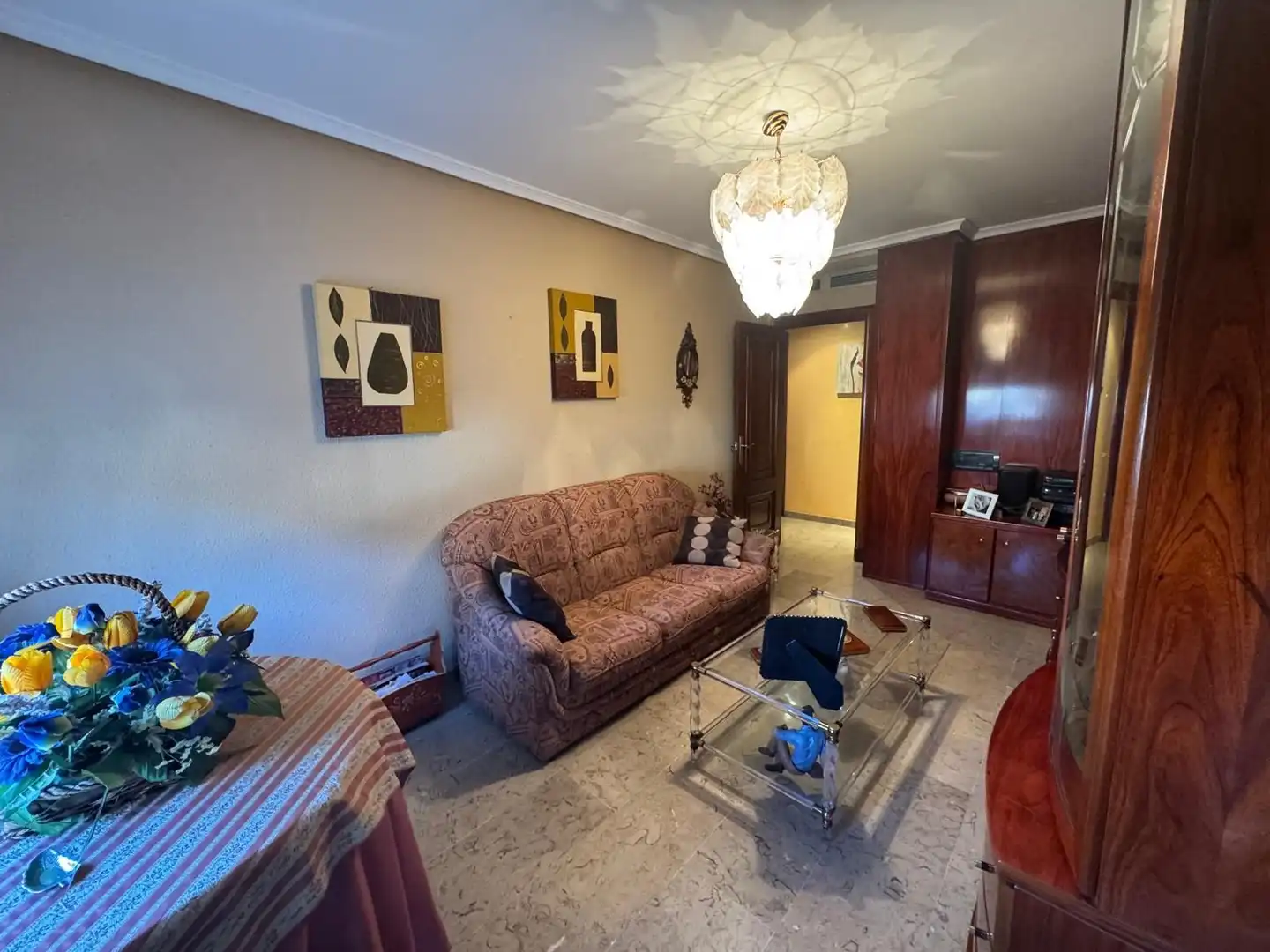Wohnzimmer von Wohnung zum Verkauf in Illueca mit Klimaanlage, Heizung und Terrasse