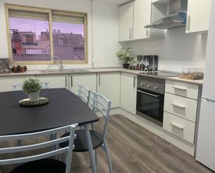 Kitchen of Flat to share in  Valencia Capital  with Terrace, Furnished and Oven