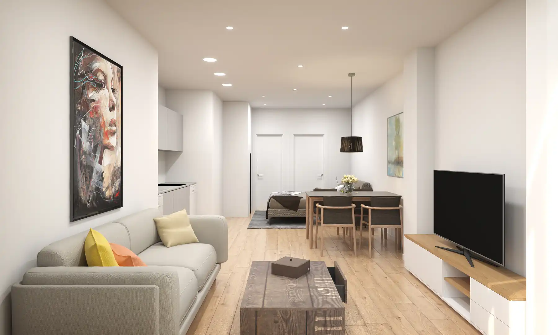 Living room of Apartments for sale in Sagunto / Sagunt  with Air Conditioner, Heating and Oven