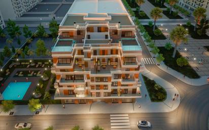 Exterior view of Apartment for sale in Badajoz Capital  with Air Conditioner, Heating and Private garden