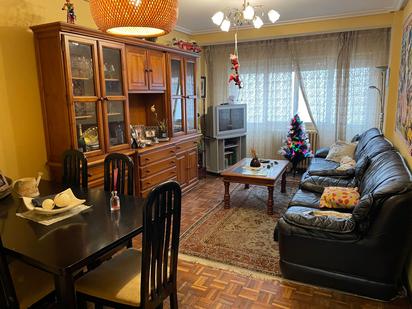 Living room of Flat for sale in León Capital   with Heating, Parquet flooring and Terrace