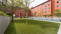 Exterior view of Flat to rent in  Madrid Capital  with Parquet flooring, Oven and Pets allowed