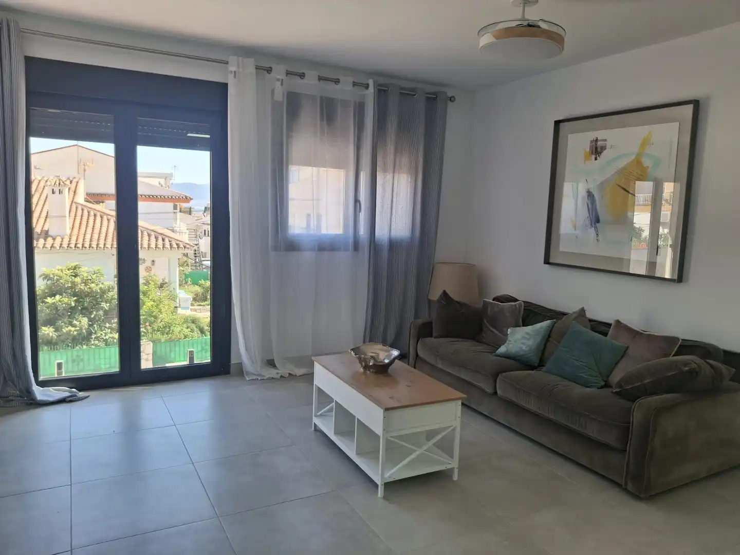 Sala de estar de Piso de alquiler en Málaga con Aire acondicionado, Amueblado y Horno