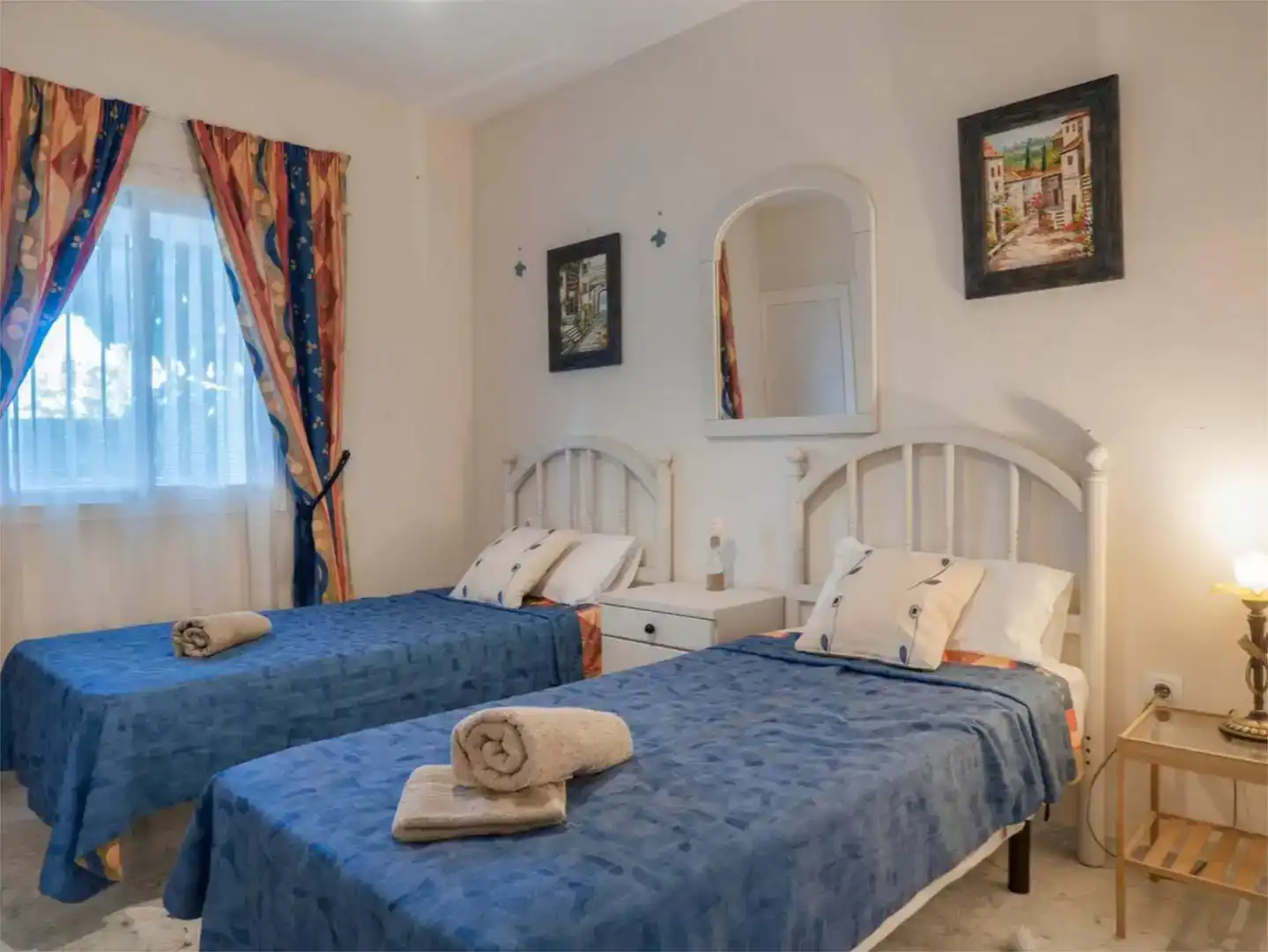 Bedroom of Flat for rent in Mijas  with Air Conditioner, Swimming Pool and Balcony