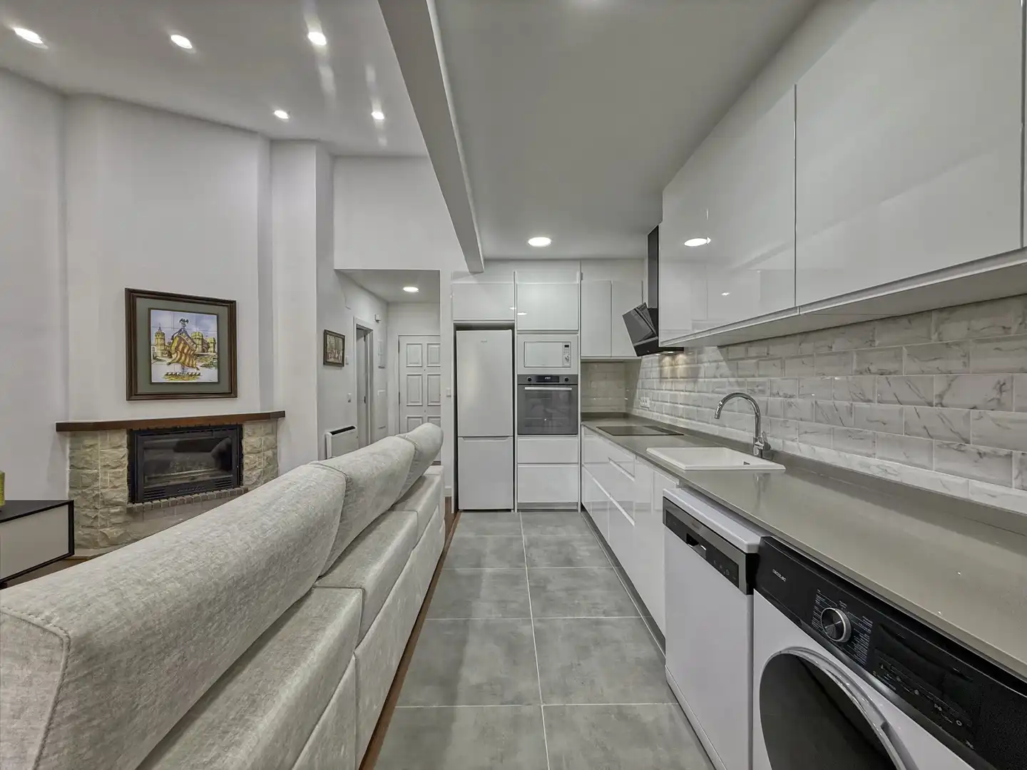 Cocina de Dúplex en venta en Alcalá de la Selva con Calefacción y Terraza