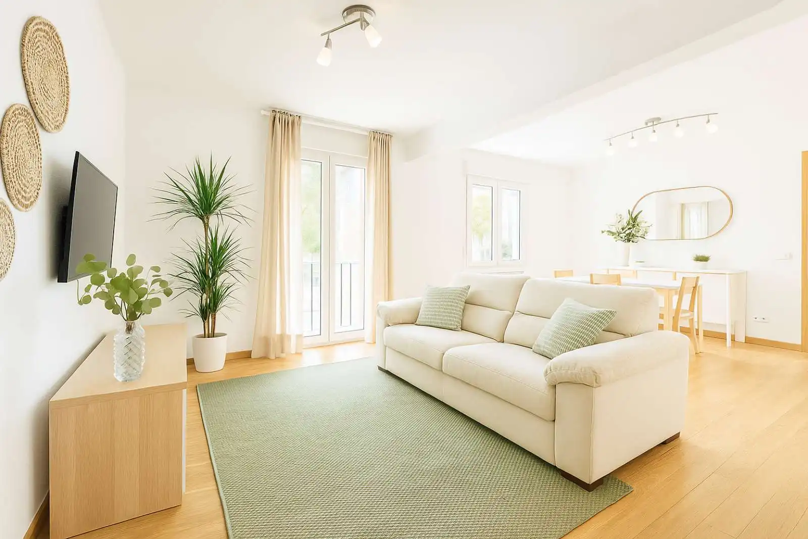 Sala de estar de Apartamento para compartir en Alcalá de Henares con Aire acondicionado, Calefacción y Terraza