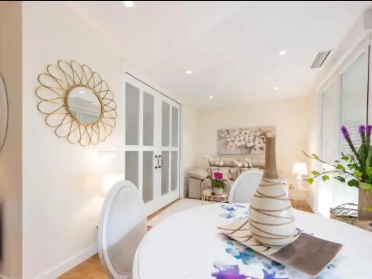 Dining room of Flat for sale in Ourense Capital   with Air Conditioner and Balcony