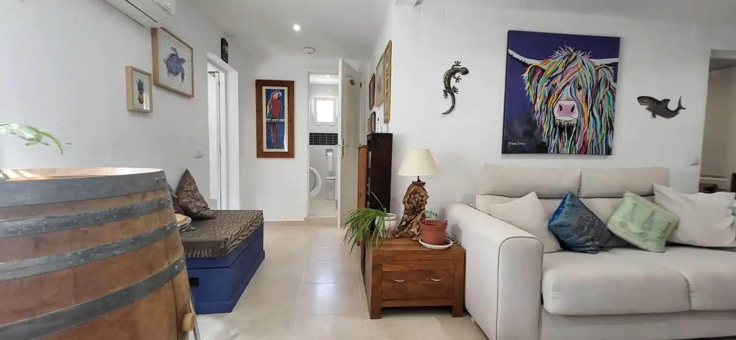 Sala de estar de Casa o chalet en venta en Roquetes con Aire acondicionado, Calefacción y Jardín privado