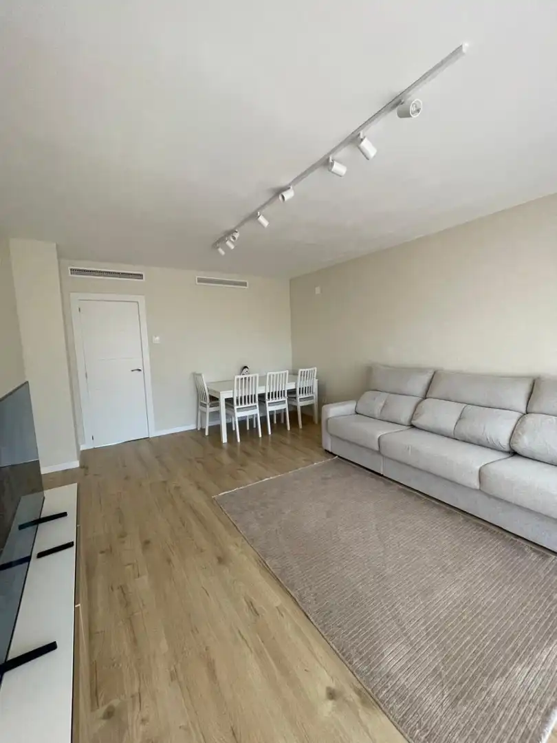 Living room of Flat for sale in Villajoyosa / La Vila Joiosa  with Air Conditioner, Terrace and Swimming Pool