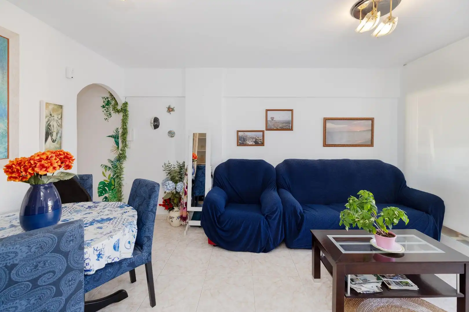 Sala de estar de Piso en venta en Los Boliches 
