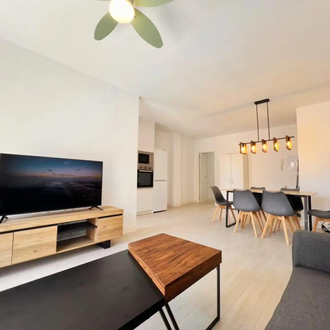 Sala de estar de Apartamento en venta en Los Alcázares con Aire acondicionado, Terraza y Amueblado