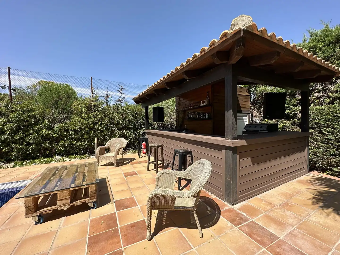 Terraza de Casa o chalet en venta en Boadilla del Monte con Aire acondicionado, Jardín privado y Trastero