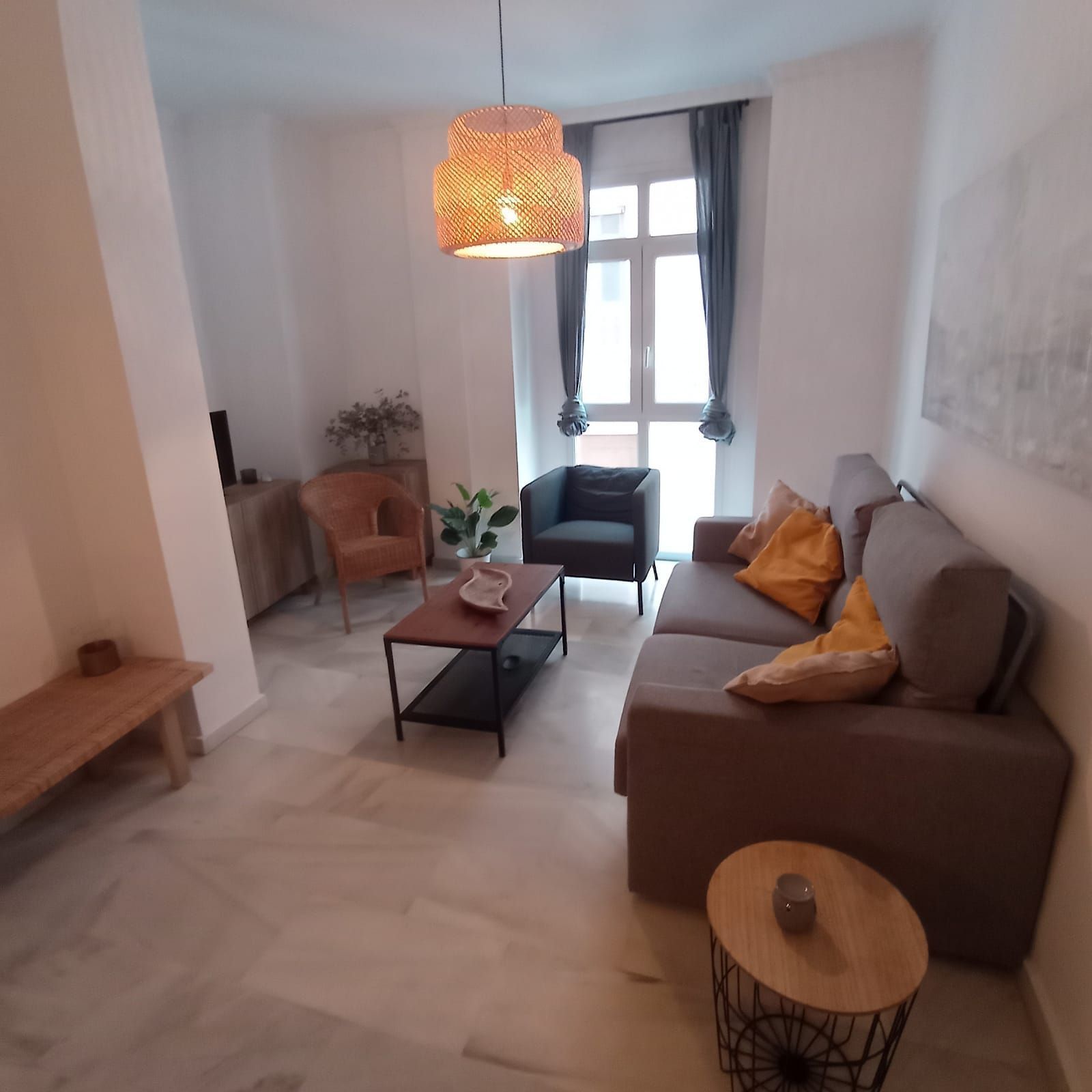 Living room of Flat to rent in Málaga Capital  with Air Conditioner and Furnished