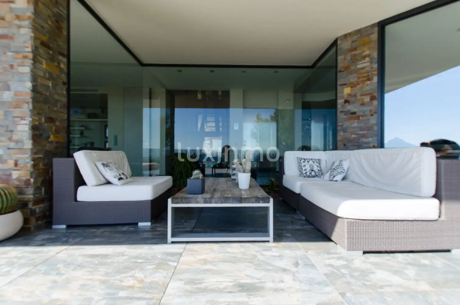 Terrasse von Haus oder Chalet zum Verkauf in Altea mit Klimaanlage, Heizung und Privatgarten