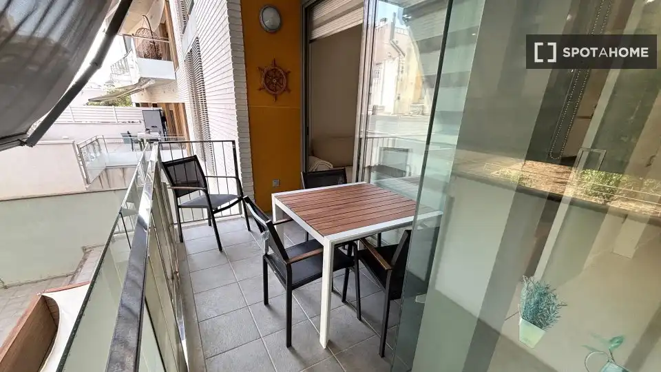 Terrasse von Wohnung zur Miete in Sitges mit Klimaanlage, Heizung und Möbliert