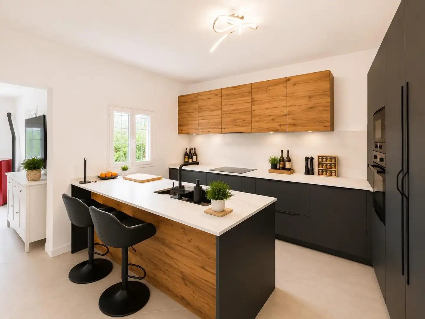Cocina de Finca rústica en venta en Sant Joan con Aire acondicionado, Calefacción y Jardín privado