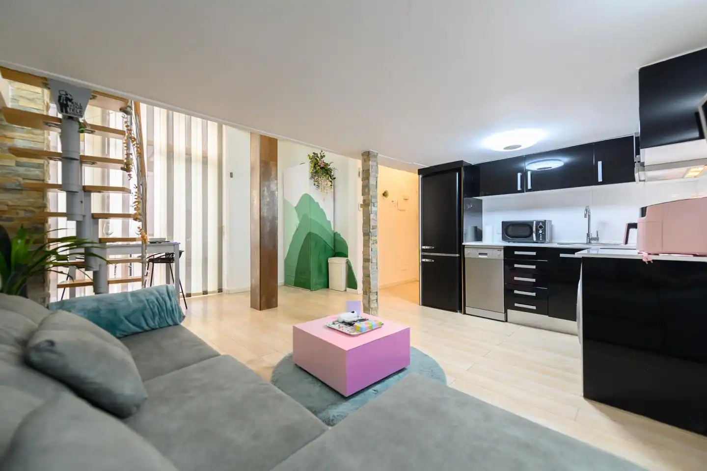 Maisonette zur Miete in Madrid mit Klimaanlage, Möbliert und Internet