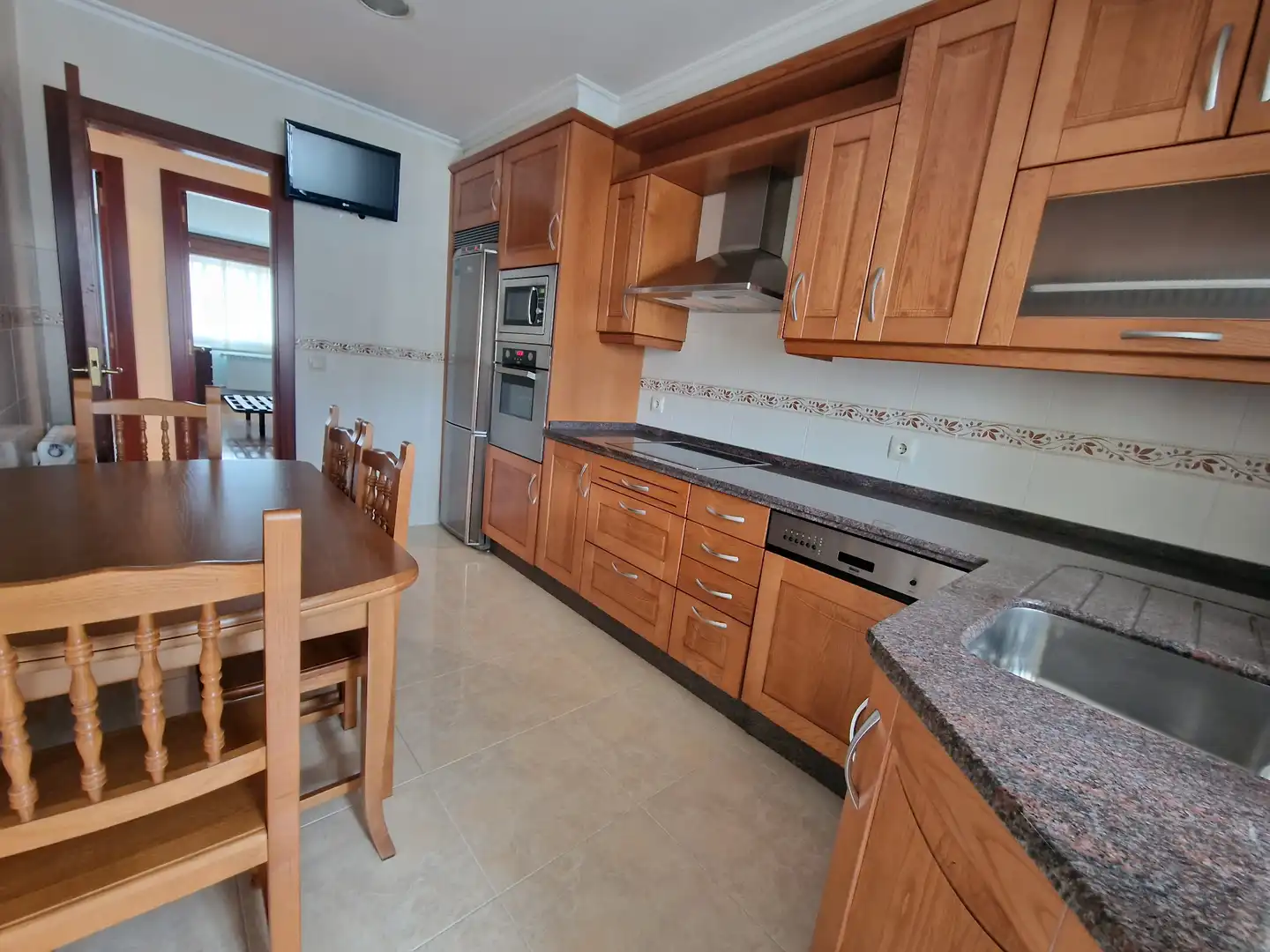 Kitchen of Flat for rent in Narón  with Heating, Terrace and Storage room