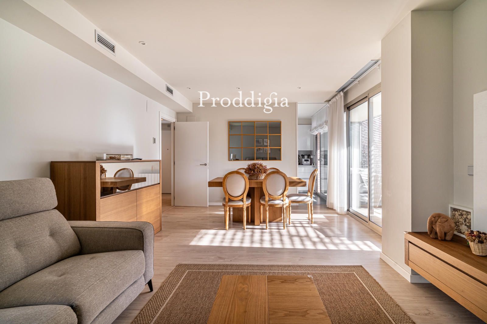 Living room of Flat for sale in Sant Cugat del Vallès  with Air Conditioner, Terrace and Storage room