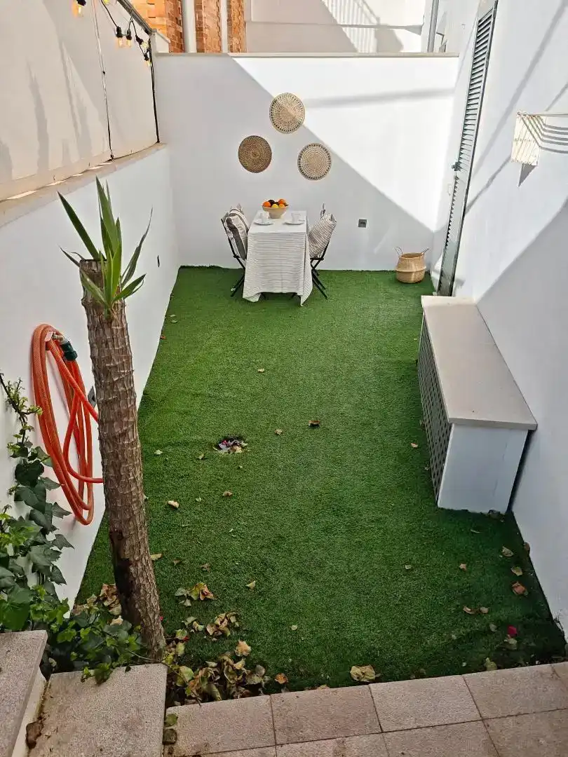 Terrasse von Wohnungen zur Miete in  Palma de Mallorca mit Klimaanlage, Privatgarten und Abstellraum