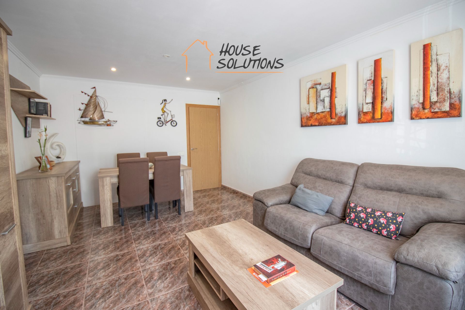 Living room of Flat for sale in Sabadell  with Air Conditioner, Heating and Furnished