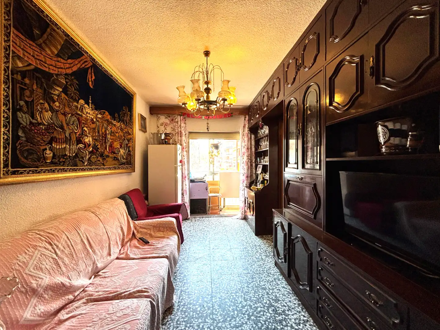 Sala de estar de Piso en venta en Madrid con Calefacción, Amueblado y Horno