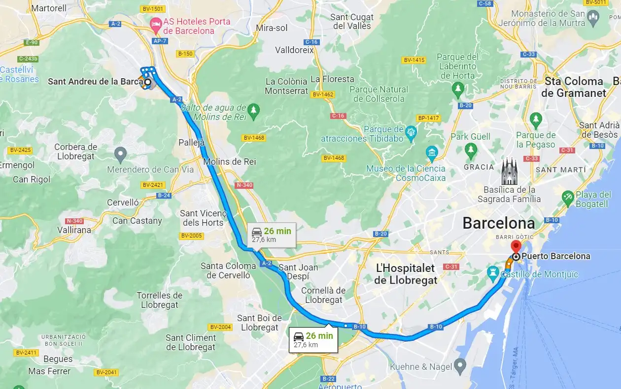 Exterior view of Industrial buildings for sale in Martorell