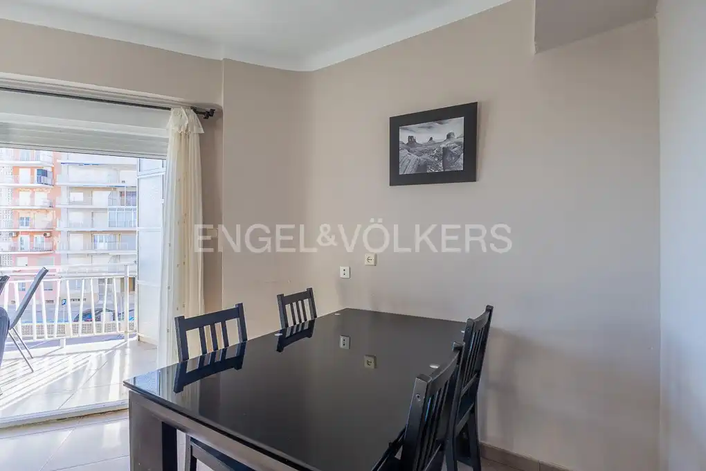 Dining room of Flat for sale in Sueca  with Heating, Terrace and Furnished