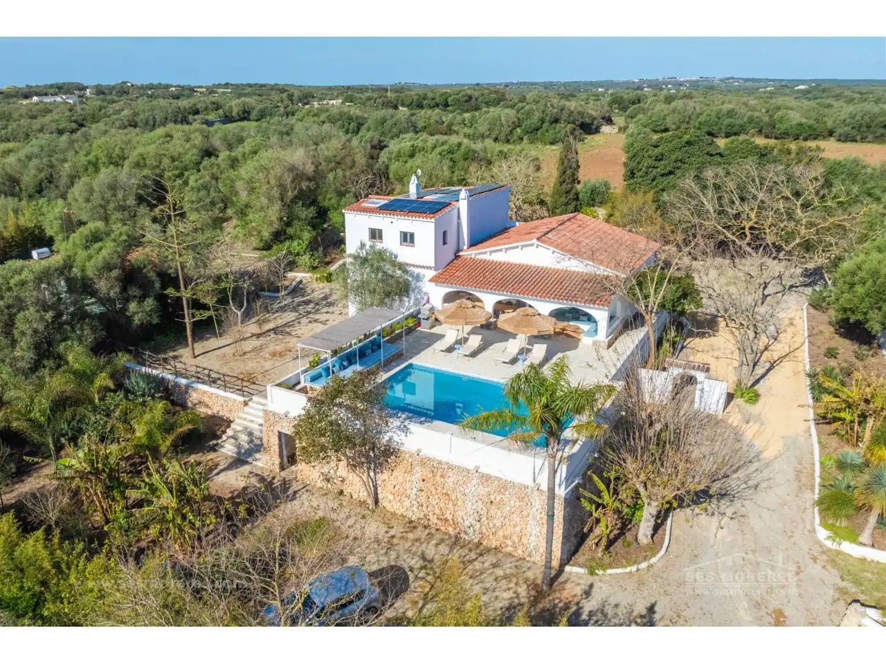 Vista exterior de Casa o chalet de alquiler en Alaior con Aire acondicionado, Jardín privado y Terraza