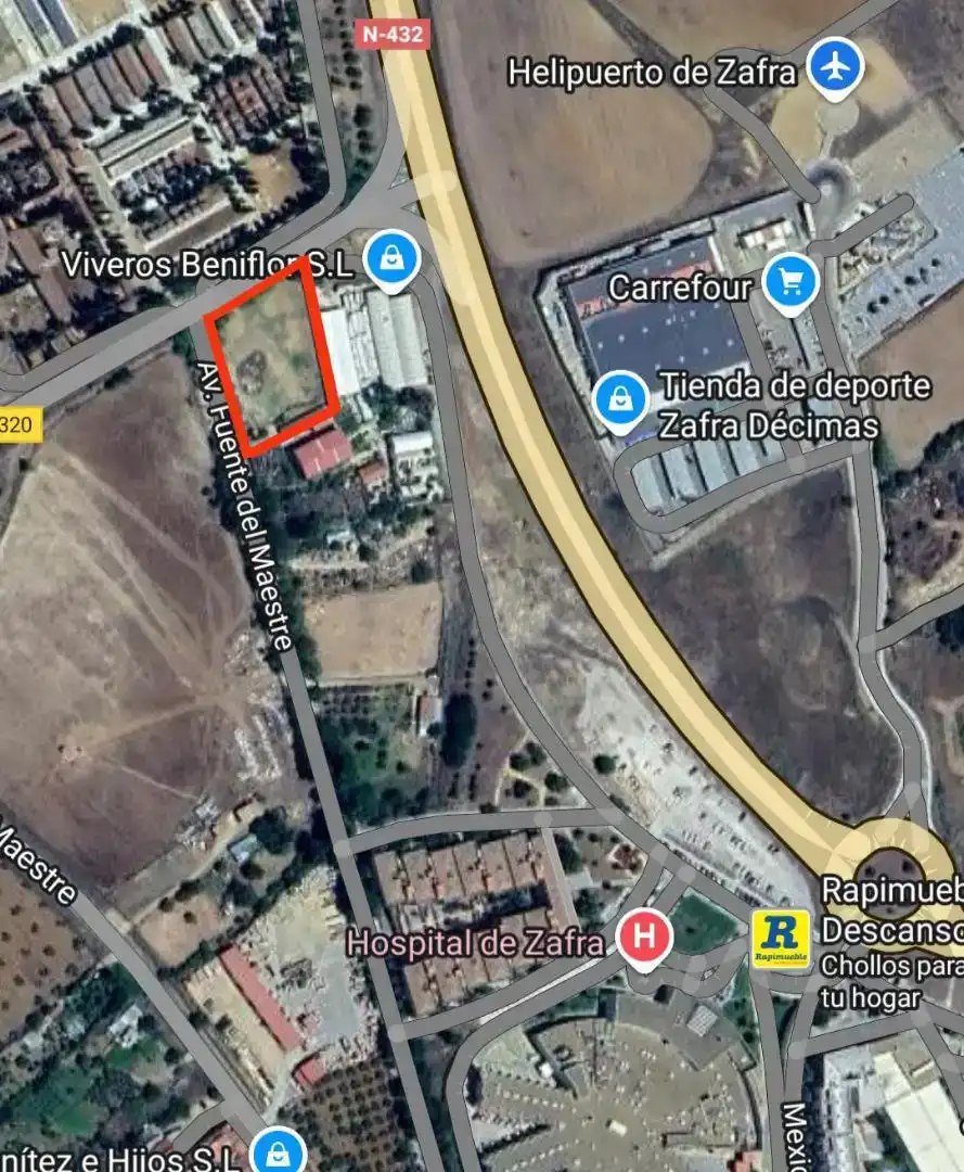 Terreno en venta en Zafra, Badajoz
