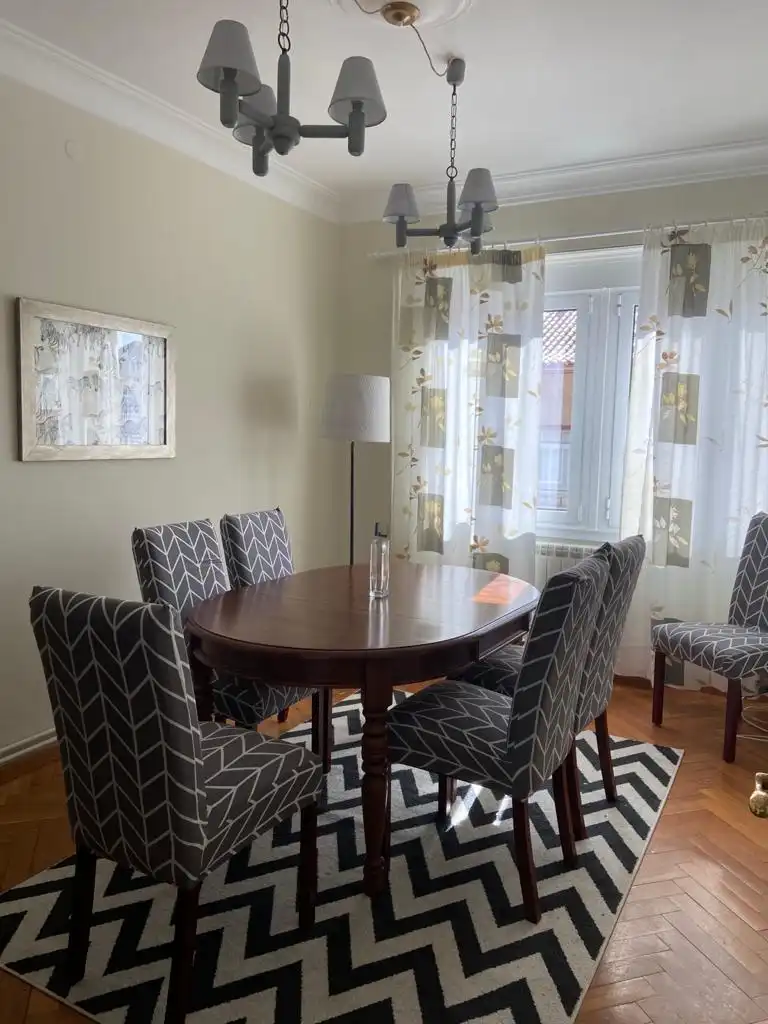Dining room of Flat for rent in Ferrol  with Heating, Parquet flooring and Furnished